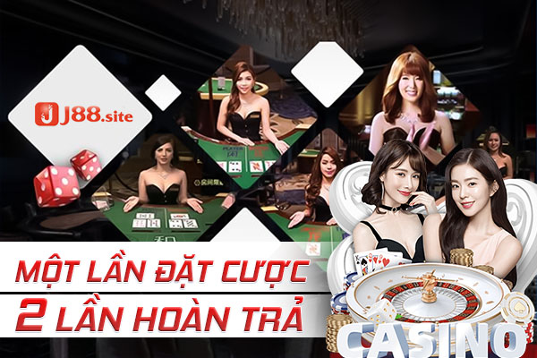 1 lần đặt cược 2 lần hoàn trả đối với livecasino và game bài 3D